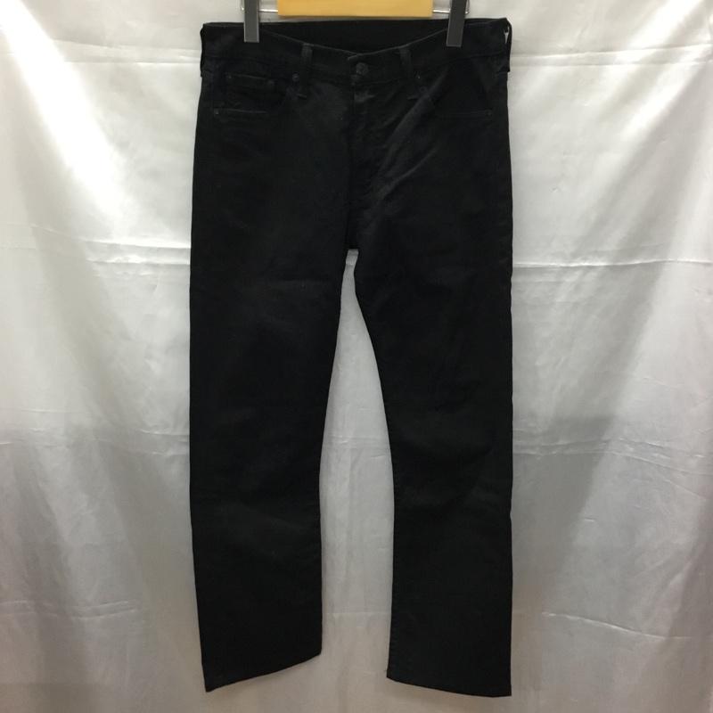 リーバイス Levi s パンツ デニム、ジーンズ デニムパンツ ストレートパンツ ワイドパンツ カジュアルパンツ 29インチ 無地 黒 / ブラック /  メンズ USED 古着 中古 10109581