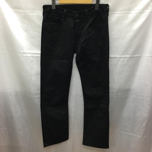 リーバイス Levi s パンツ デニム、ジーンズ デニムパンツ ストレートパンツ ワイドパンツ カジュアルパンツ 29インチ 無地 黒 / ブラック /  メンズ USED 古着 中古 10109581