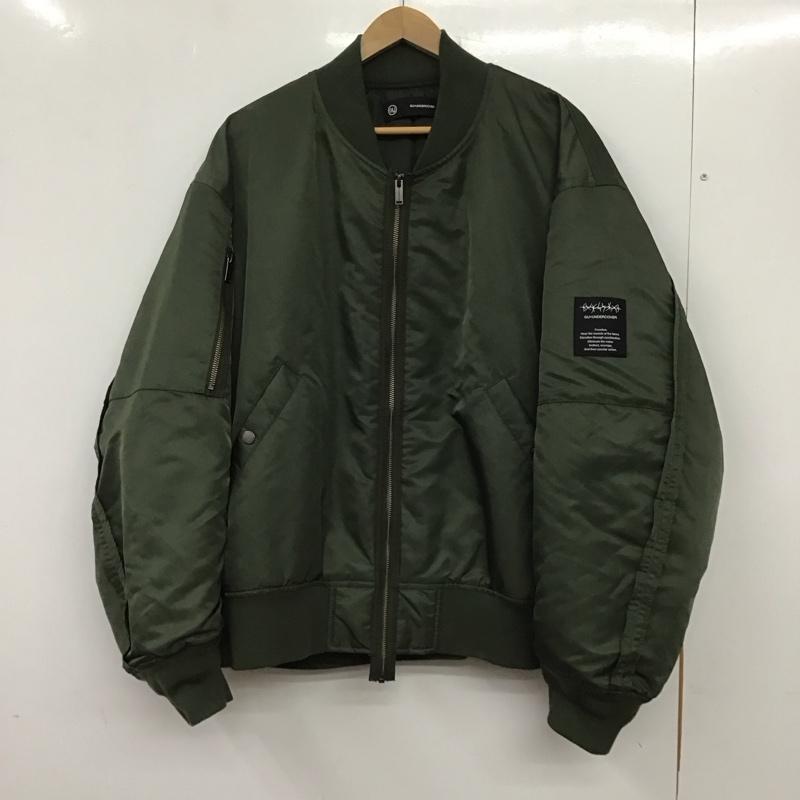 ジーユー GU ジャケット、上着 ジャンパー、ブルゾン 312-338423 ナイロンジャケット アウター ジップアップジャケット MA1 ブルゾン XL 無地 カーキ / カーキ /  メンズ USED 古着 中古 10137101