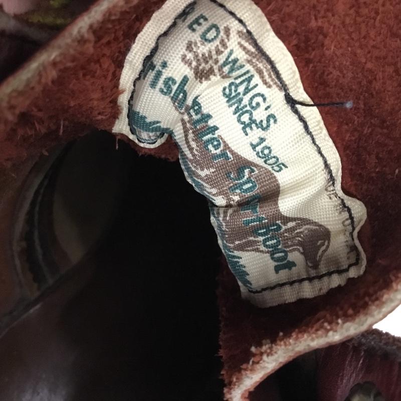 レッドウィング RED WING ブーツ ショートブーツ 09238 6インチ クラシックモック レザー 7E US：7 無地 茶 / ブラウン /  メンズ USED 古着 中古 10145156