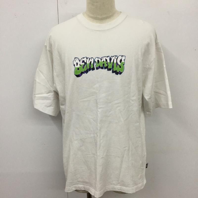 ベンデイビス BEN DAVIS Tシャツ 半袖 C-2580042 ON FIRE SS TEE XL ロゴ、文字 白 / ホワイト /  メンズ USED 古着 中古 10119773
