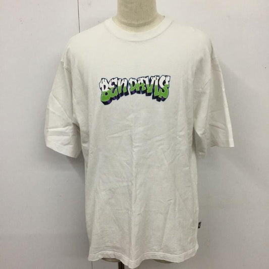 ベンデイビス BEN DAVIS Tシャツ 半袖 C-2580042 ON FIRE SS TEE XL ロゴ、文字 白 / ホワイト /  メンズ USED 古着 中古 10119773
