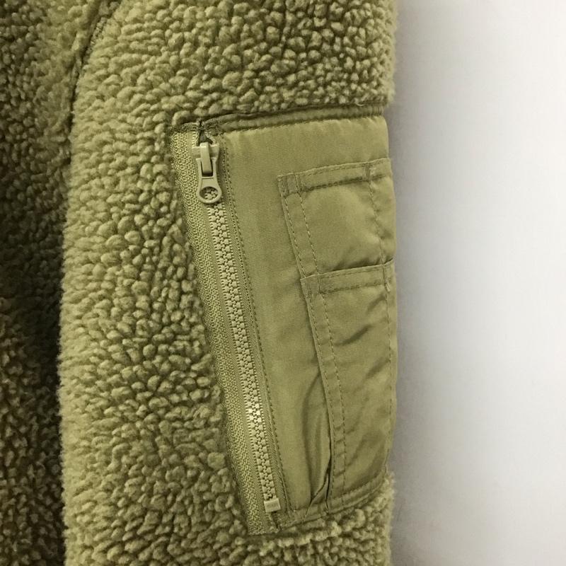ジーユー GU ジャケット、上着 ジャンパー、ブルゾン 341-340991 フリースジャケット ジップアップジャケット XL 無地 カーキ / カーキ /  メンズ USED 古着 中古 10119039