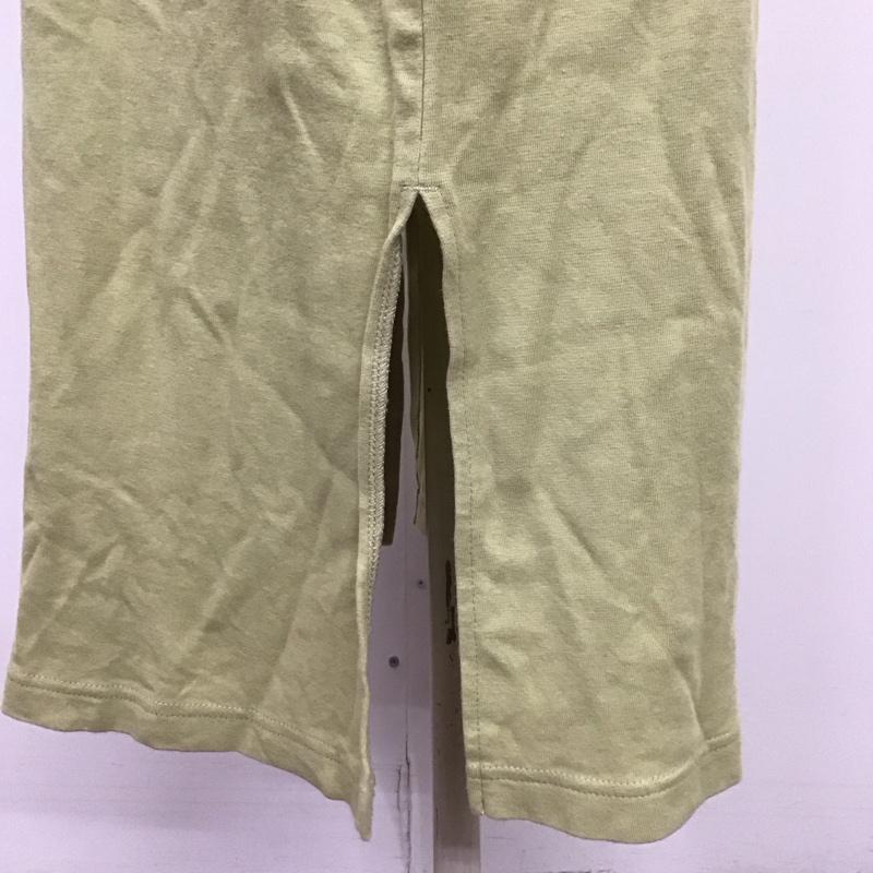アイテムズ アーバンリサーチ ITEMS URBAN RESEARCH ワンピース ロングスカート IT15-26B003 ノースリーブ カットワンピース FREE 無地 黄緑 / イエローグリーン /  レディース USED 古着 中古 10114027