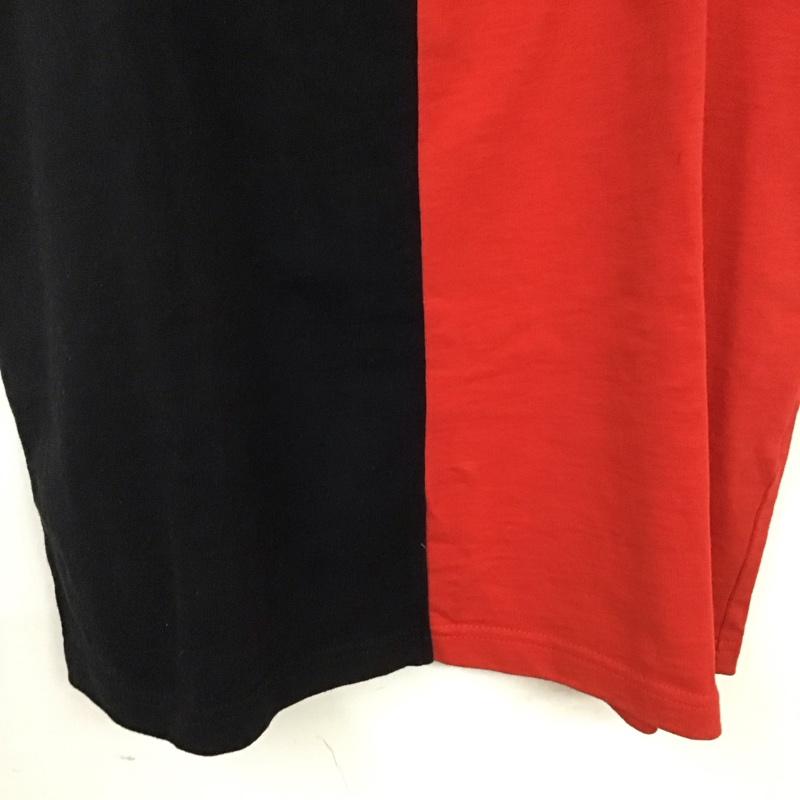 シュプリーム Supreme Tシャツ 半袖 SplitSSTopTee 半袖カットソー バイカラーTシャツ S ロゴ、文字 黒 / ブラック / X 赤 / レッド /  メンズ USED 古着 中古 10131537