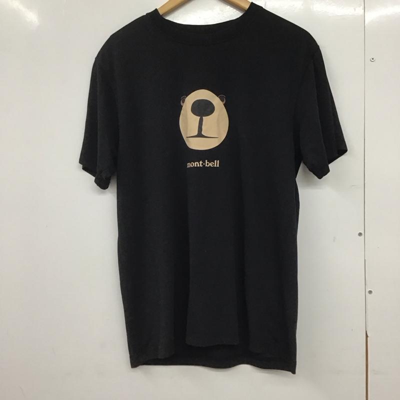 モンベル mont-bell Tシャツ 半袖 L プリント 黒 / ブラック /  メンズ USED 古着 中古 10145657
