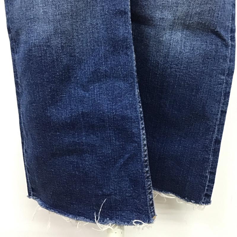 ザラ ZARA パンツ デニム、ジーンズ ストレッチ ジーパン カットオフ 無地 青 / ブルー /  レディース USED 古着 中古 10114590
