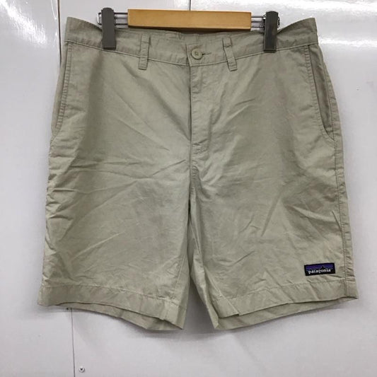 パタゴニア patagonia パンツ ショートパンツ 57805SP22 ライトウェイト オールウェア ヘンプ ショーツ 8インチ 31 ロゴ、文字 アイボリー / アイボリー /  メンズ USED 古着 中古 10117737