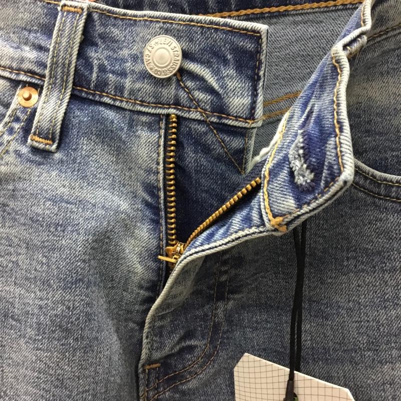 リーバイストラウスアンドコー Levi Strauss & co. パンツ デニム、ジーンズ デニムパンツ ストレートパンツ スリムパンツ カジュアルパンツ 28インチ 無地 インディゴ / インディゴ /  メンズ USED 古着 中古 10120485