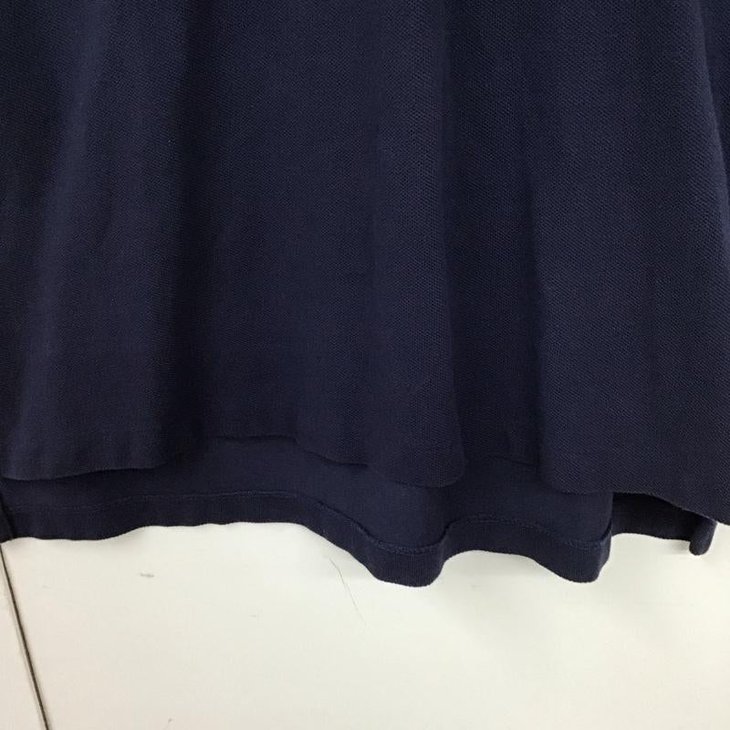 ポロバイラルフローレン Polo by RALPH LAUREN ポロシャツ 半袖 半袖ポロシャツ 半袖カットソー カラーシャツ M ロゴ、文字 紺 / ネイビー /  メンズ USED 古着 中古 10130054
