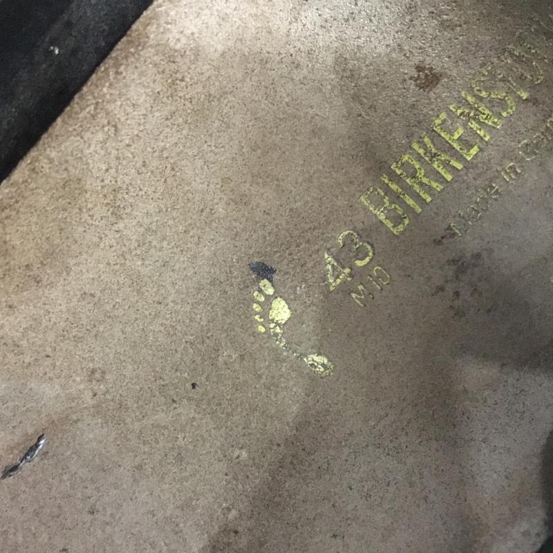 ビルケンシュトック BIRKENSTOCK カジュアルシューズ カジュアルシューズ LONDON 43 ロゴ、文字 黒 / ブラック /  メンズ USED 古着 中古 10142719