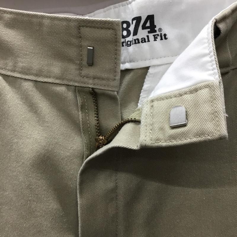 ディッキーズ Dickies パンツ ワークパンツ、ペインターパンツ 874 original fit ワークパンツ チノパン 32 ロゴ、文字 ベージュ / ベージュ /  メンズ USED 古着 中古 10116085