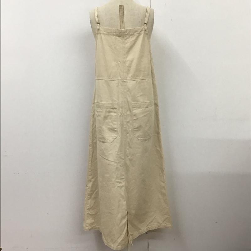 サマンサモスモス Samansa Mos2 ワンピース ロングスカート FLD-1105386 エプロンワンピース ジャンスカ キャミワンピース ノースリーブワンピース FREE 無地 ベージュ / ベージュ /  レディース USED 古着 中古 10116359