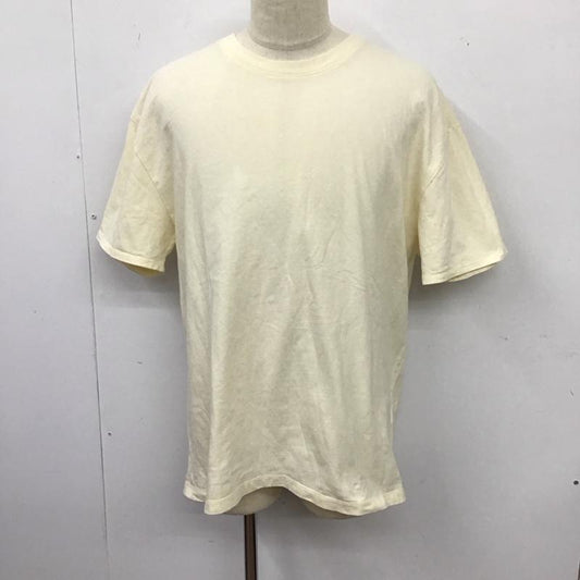 エッセンシャルズ ESSENTIALS Tシャツ 半袖 半袖カットソー プリントTシャツ クルーネックカットソー M 無地 アイボリー / アイボリー /  メンズ USED 古着 中古 10115616