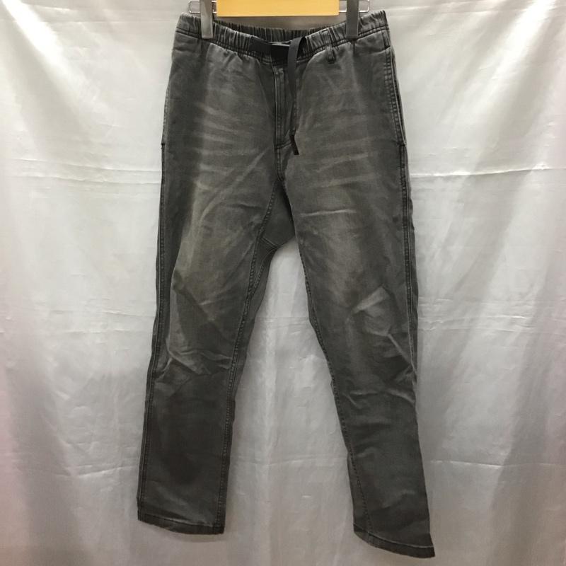 グラミチ GRAMICCI パンツ デニム、ジーンズ デニムパンツ ストレートパンツ ワイドパンツ カジュアルパンツ M 無地 黒 / ブラック /  メンズ USED 古着 中古 10116204