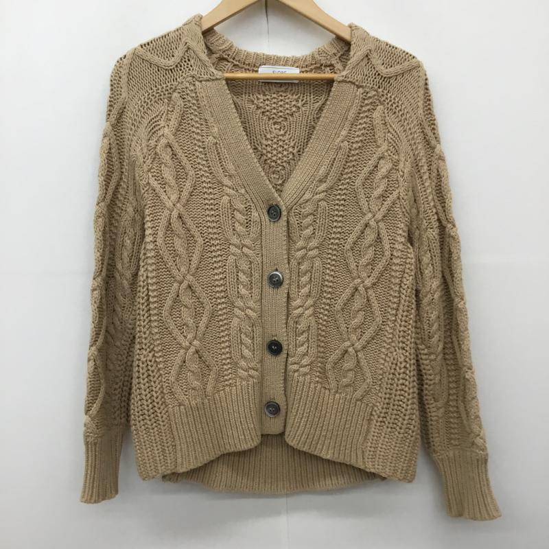 スローブイエナ SLOBE IENA カーディガン 長袖 FREE  茶 / ブラウン /  レディース USED 古着 中古 10142558