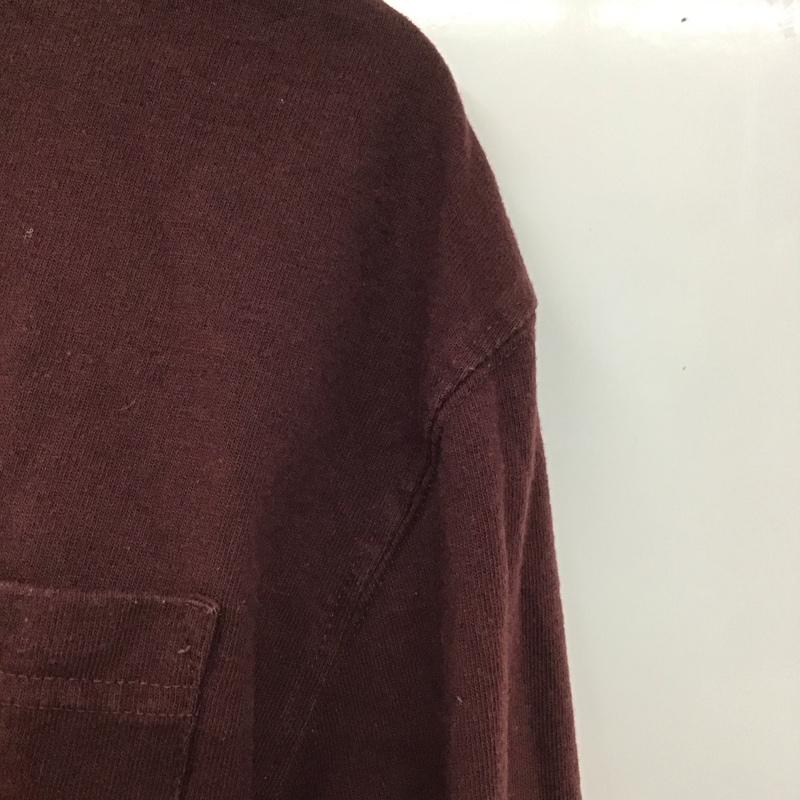 カーハート Carhartt カットソー 長袖 長袖カットソー プリントカットソー クルーネック S ロゴ、文字 えんじ / ワインレッド /  メンズ USED 古着 中古 10128732