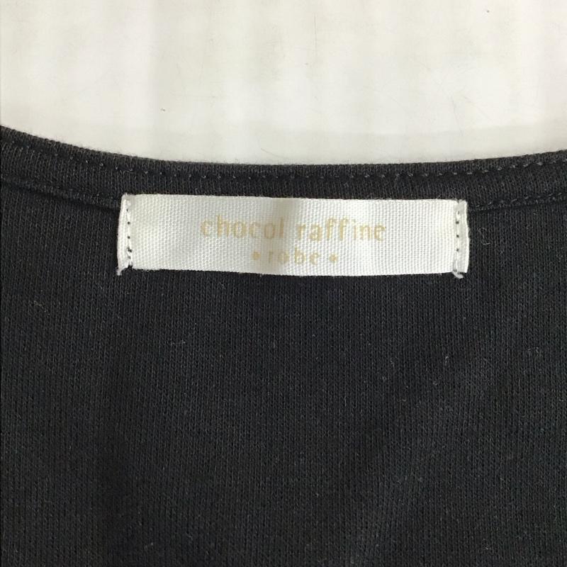 ショコラ フィネ ローブ chocol raffine robe ワンピース ロングスカート ノースリーブロングワンピース フレアスカートワンピース 無地 黒 / ブラック /  レディース USED 古着 中古 10116327