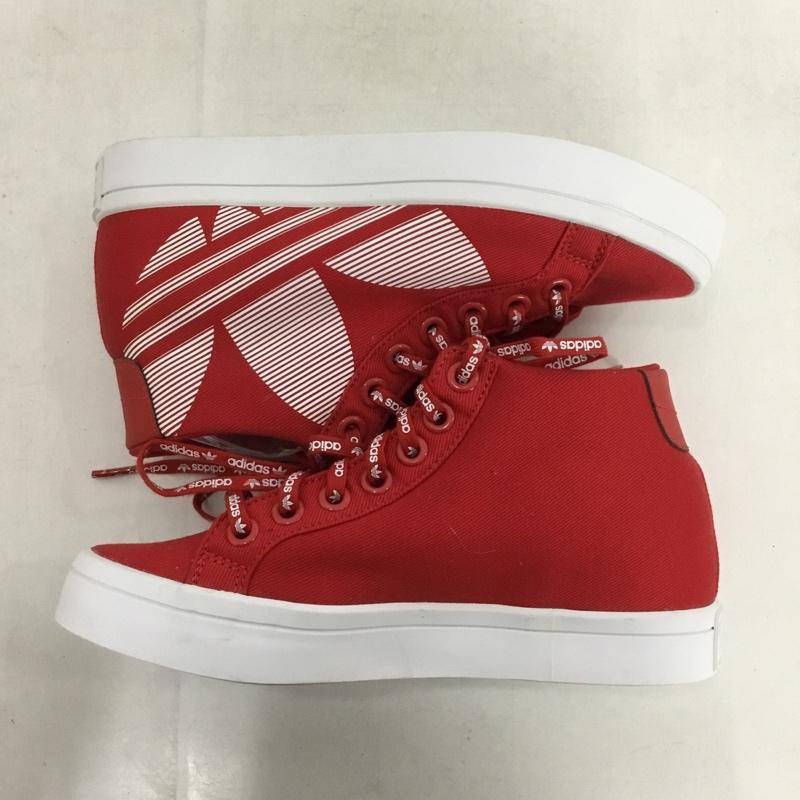アディダス adidas スニーカー スニーカー BC0413 COURTVANTAGE HEEL TREFOIL 22.5cm 22.5cm ロゴ、文字 赤 / レッド / X 白 / ホワイト /  レディース USED 古着 中古 10149453