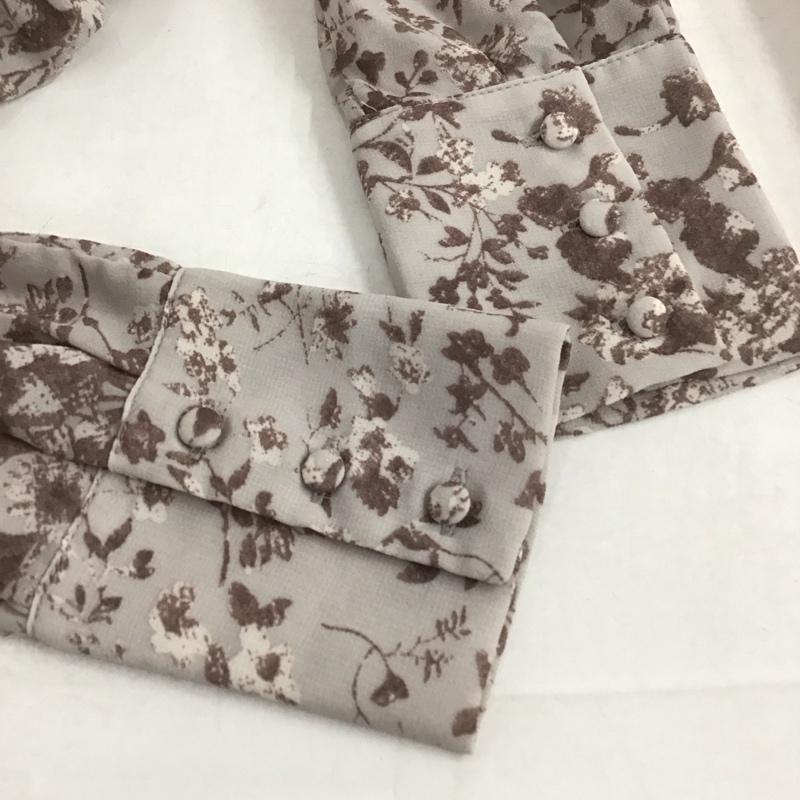 アルシーヴ archives ワンピース ロングスカート Vネック 長袖 花柄 紫 / パープル /  レディース USED 古着 中古 10139409