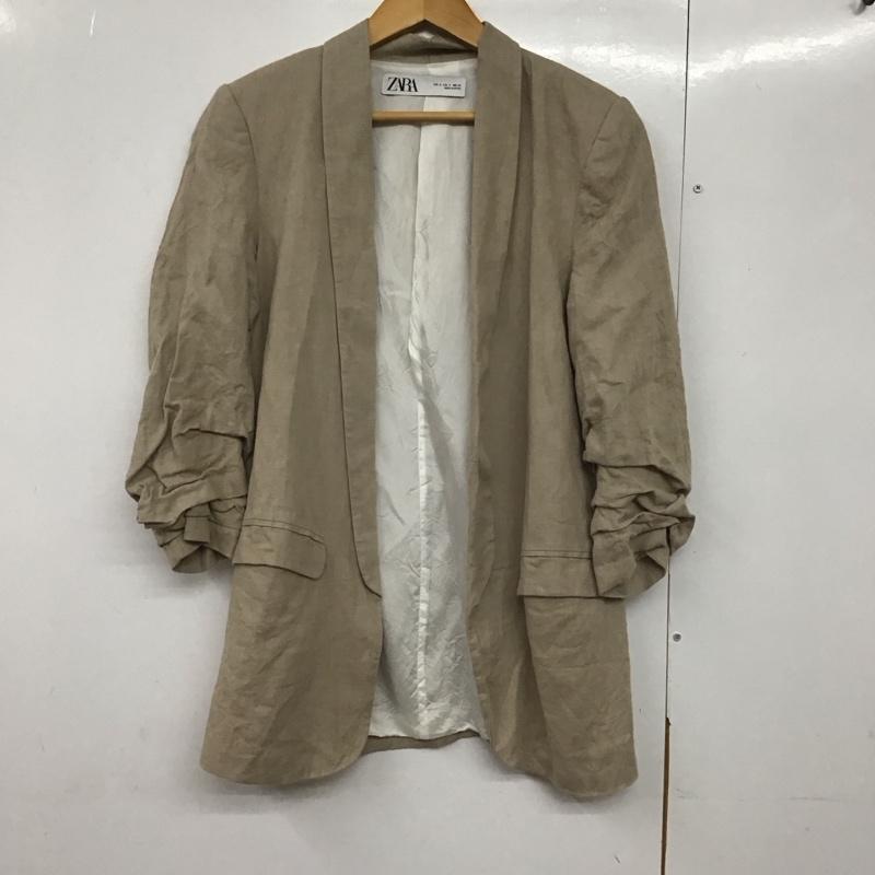 ザラ ZARA ジャケット、上着 ジャケット、ブレザー S 無地 ベージュ / ベージュ /  レディース USED 古着 中古 10142735