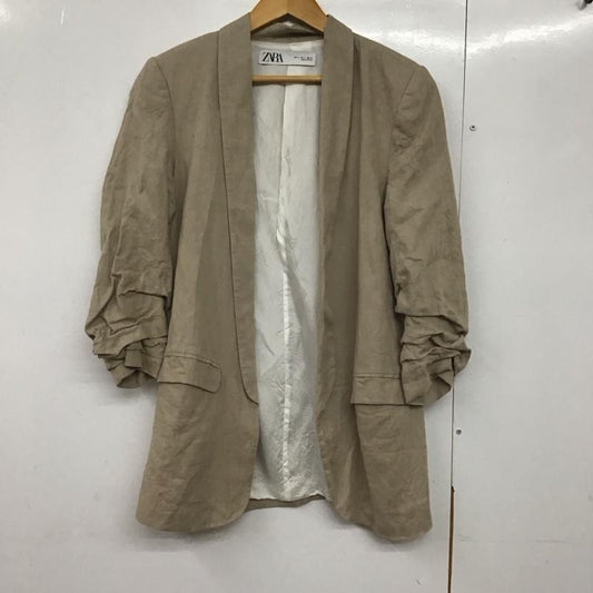 ザラ ZARA ジャケット、上着 ジャケット、ブレザー S 無地 ベージュ / ベージュ /  レディース USED 古着 中古 10142735