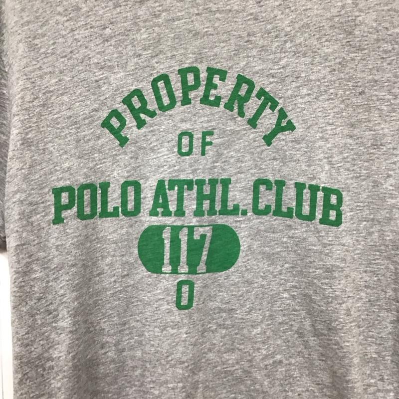 ポロバイラルフローレン Polo by RALPH LAUREN Tシャツ 半袖 半袖カットソー プリントTシャツ クルーネックカットソー S ロゴ、文字 灰 / グレー /  メンズ USED 古着 中古 10129877