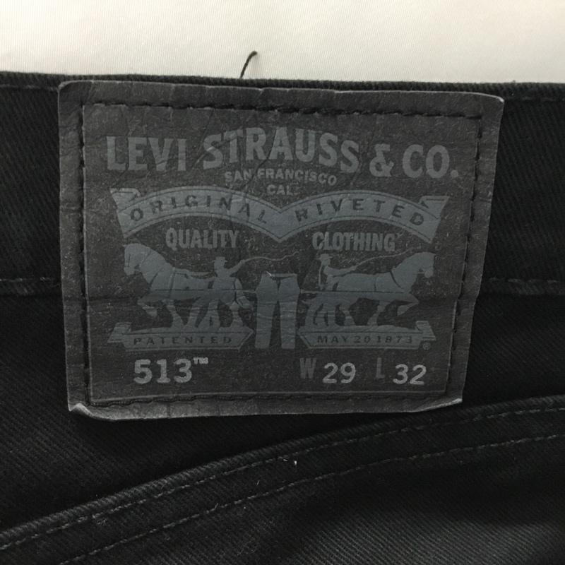 リーバイス Levi s パンツ デニム、ジーンズ デニムパンツ ストレートパンツ ワイドパンツ カジュアルパンツ 29インチ 無地 黒 / ブラック /  メンズ USED 古着 中古 10109581