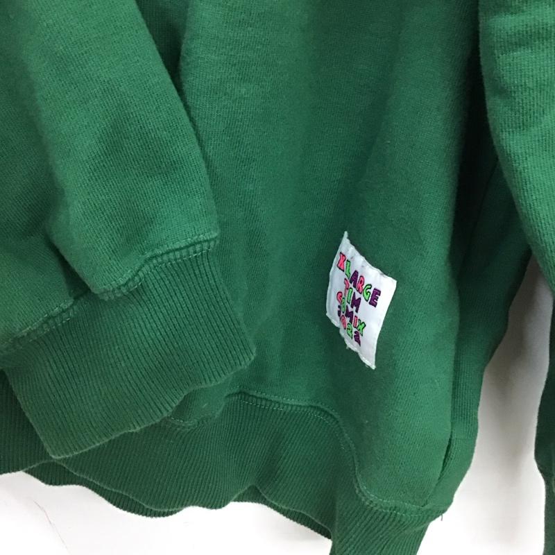 エクストララージ XLARGE トレーナー 長袖 長袖トレーナー スウェット クルーネック プルオーバー L ロゴ、文字 緑 / グリーン /  メンズ USED 古着 中古 10129032