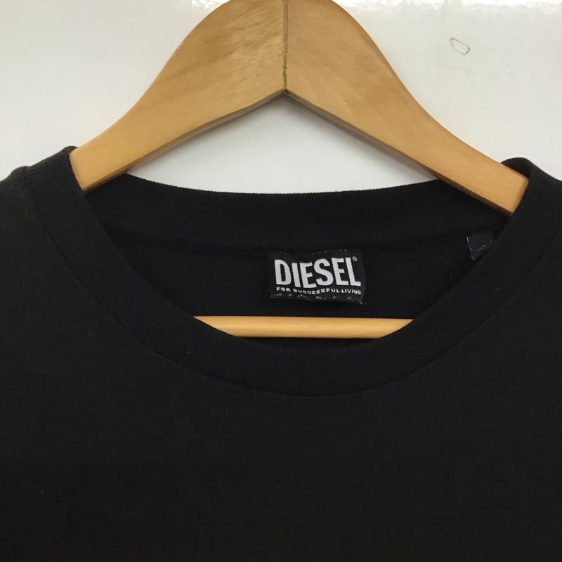 ディーゼル DIESEL Tシャツ 半袖 M プリント 黒 / ブラック /  メンズ USED 古着 中古 10144900