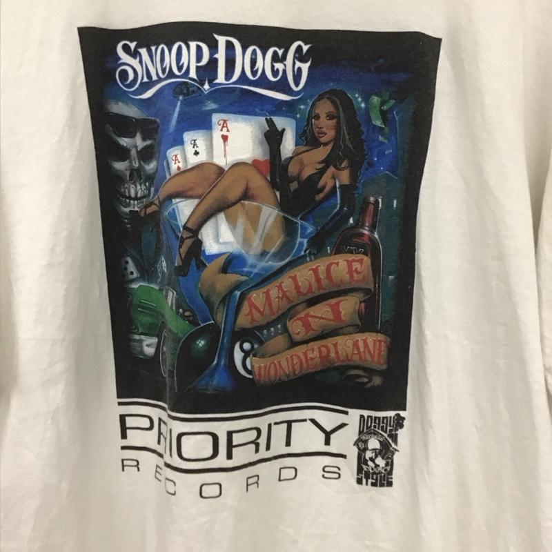 古着 USED Tシャツ 半袖 snoopdogg malice n. wonderland 00s ラップT 半袖カットソー プリントTシャツ XL プリント 白 / ホワイト /  メンズ USED 古着 中古 10130104