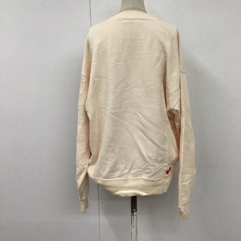 ミルクフェド MILKFED. トレーナー 長袖 ロゴ、文字 X プリント ベージュ / ベージュ /  レディース USED 古着 中古 10120297