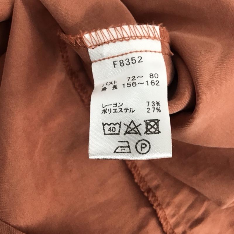 フレッドペリー FRED PERRY ワンピース ミニスカート 8 無地 橙 / オレンジ /  レディース USED 古着 中古 10143043