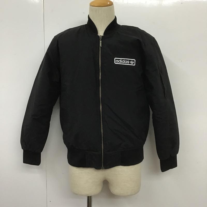 アディダスオリジナルス adidas originals ジャケット、上着 ジャケット、ブレザー ab7670 スーパースターボンバーブラック ジップアップジャケット アウター ダウンジャケット M ロゴ、文字 黒 / ブラック /  メンズ USED 古着 中古 10105820
