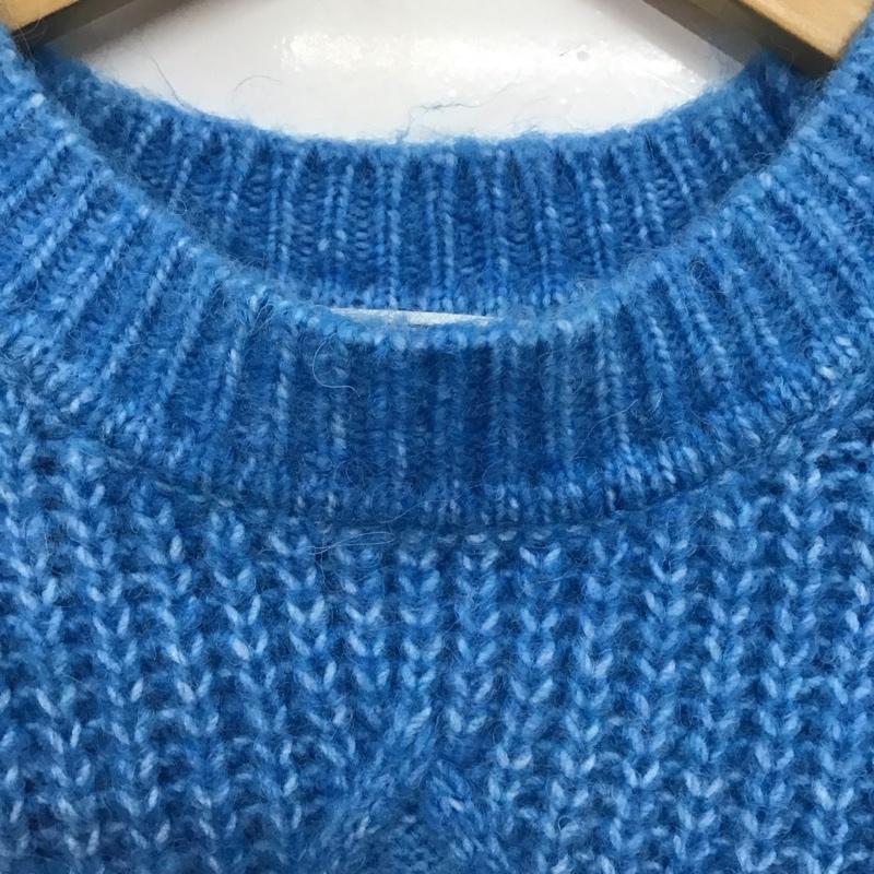 ロペピクニック ROPE  PICNIC ニット、セーター 長袖 38 無地 青 / ブルー /  レディース USED 古着 中古 10142882