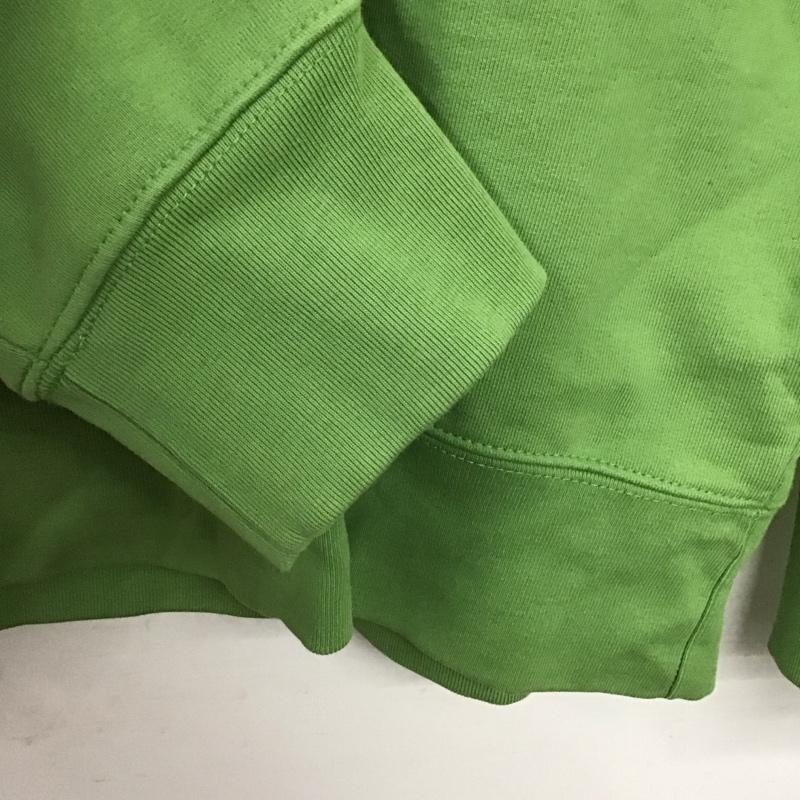 リーバイス Levi s トレーナー 長袖 長袖スウェット ジップアップネック トレーナー L ロゴ、文字 黄緑 / イエローグリーン /  メンズ USED 古着 中古 10148953