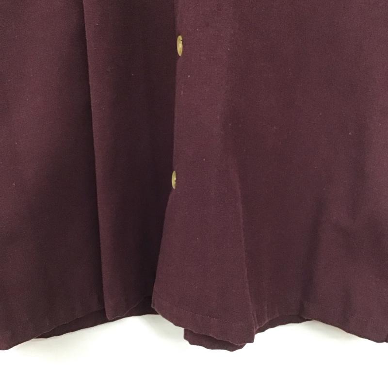 ラディアル RADIALL シャツ、ブラウス 半袖 半袖シャツ 刺繍シャツ ポケットシャツ L ロゴ、文字 えんじ / ワインレッド /  メンズ USED 古着 中古 10145259