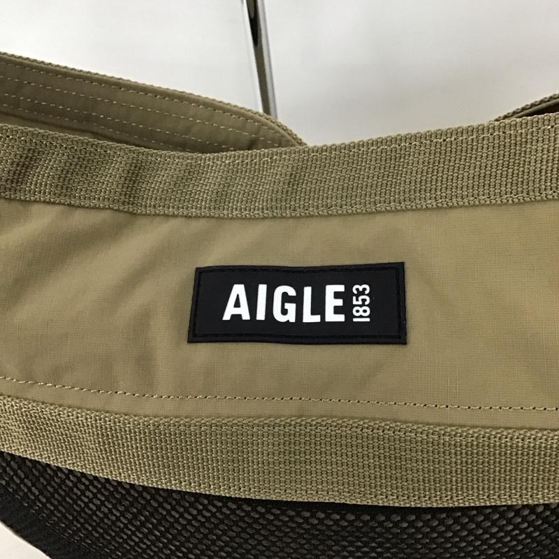 エーグル AIGLE ショルダーバッグ ショルダーバッグ ZNHAU25-AC パッカブルショルダーバッグ ロゴ、文字 ベージュ / ベージュ /  メンズ USED 古着 中古 10141065