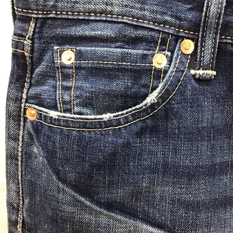 リーバイストラウスアンドコー Levi Strauss & co. パンツ デニム、ジーンズ デニムパンツ ストレートパンツ ワイドパンツ カジュアルパンツ 30インチ 無地 インディゴ / インディゴ /  メンズ USED 古着 中古 10114382