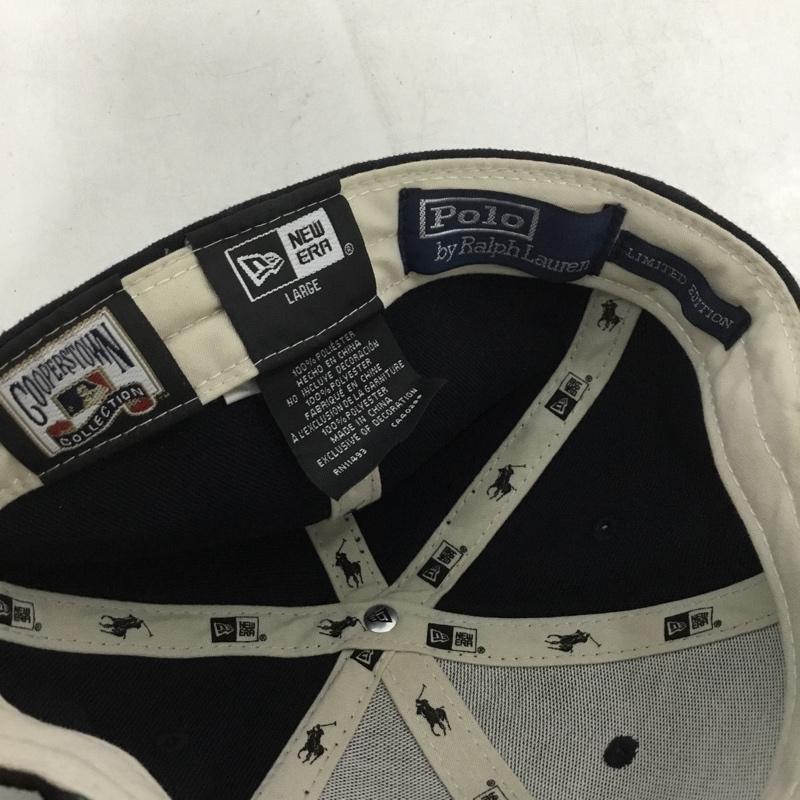ポロバイラルフローレン Polo by RALPH LAUREN 帽子 キャップ NEW ERA NY クーパーズタウン ロゴ、文字 紺 / ネイビー /  メンズ USED 古着 中古 10142803
