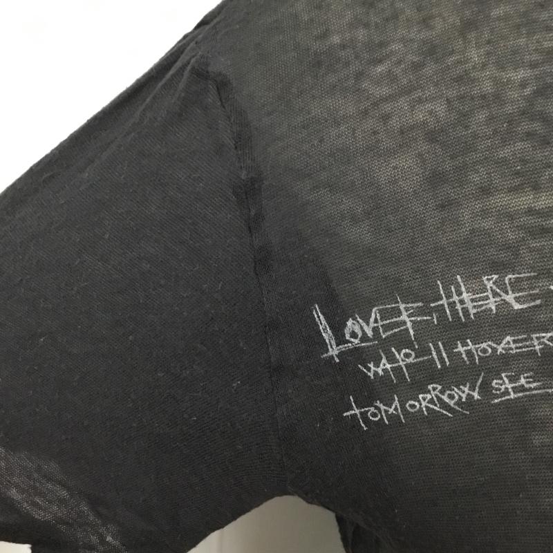 ナンバーナイン NUMBER (N)INE Tシャツ 半袖 Brads期 Vネック 2 ロゴ、文字 黒 / ブラック /  メンズ USED 古着 中古 10119769