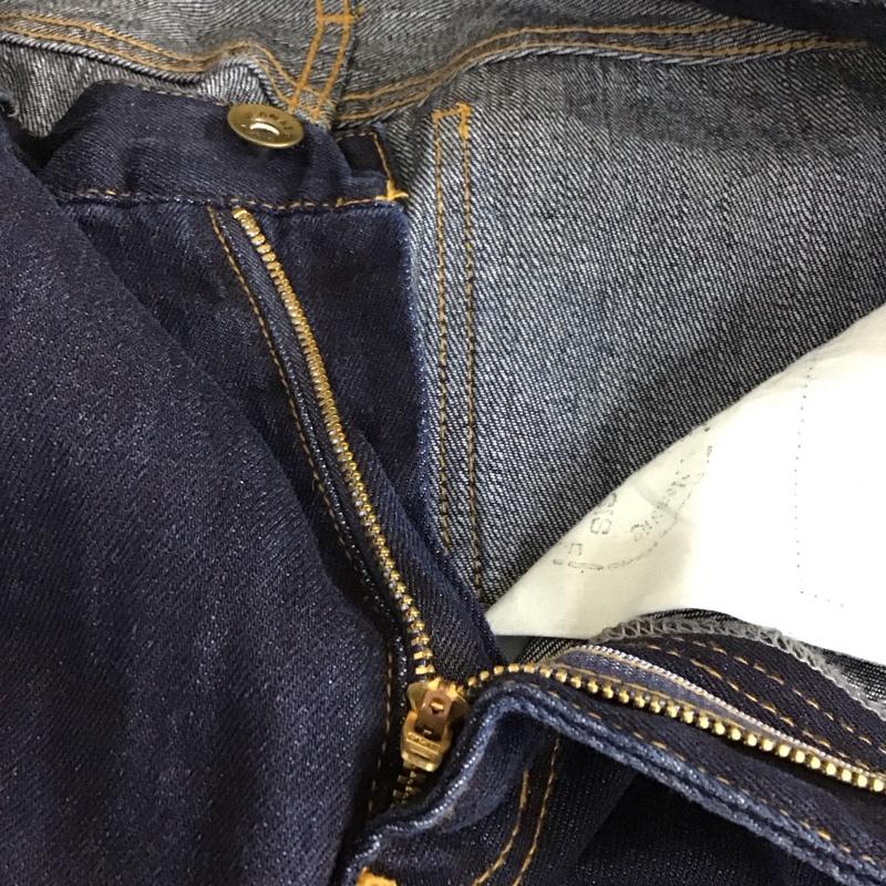 ジーナシス JEANASIS パンツ デニム、ジーンズ JS050084AA カットオフ コットン リネン M 無地 インディゴ / インディゴ /  レディース USED 古着 中古 10117733
