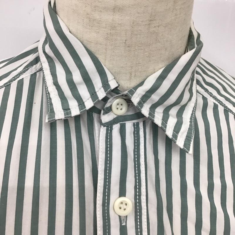 古着 USED シャツ、ブラウス 半袖 バドワイザー　Budweiser M ストライプ 白 / ホワイト / X カーキ / カーキ /  メンズ USED 古着 中古 10117466
