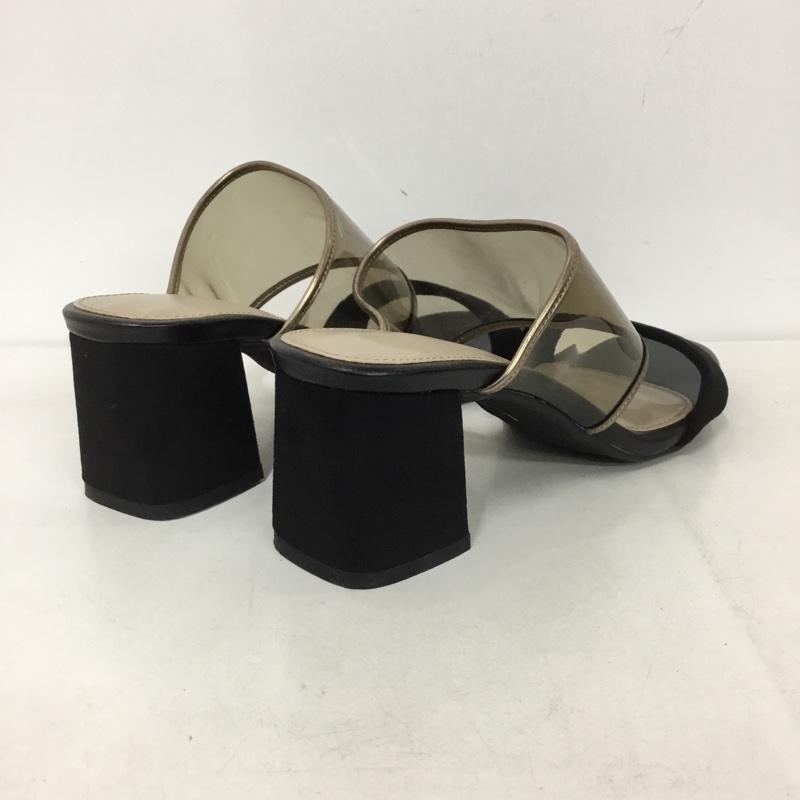 ランダ RANDA サンダル サンダル クリアミュールサンダル L 無地 黒 / ブラック /  レディース USED 古着 中古 10144835