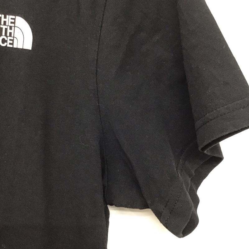 ザノースフェイス THE NORTH FACE Tシャツ 半袖 半袖カットソー プリントTシャツ クルーネックカットソー M ロゴ、文字 黒 / ブラック /  メンズ USED 古着 中古 10145692