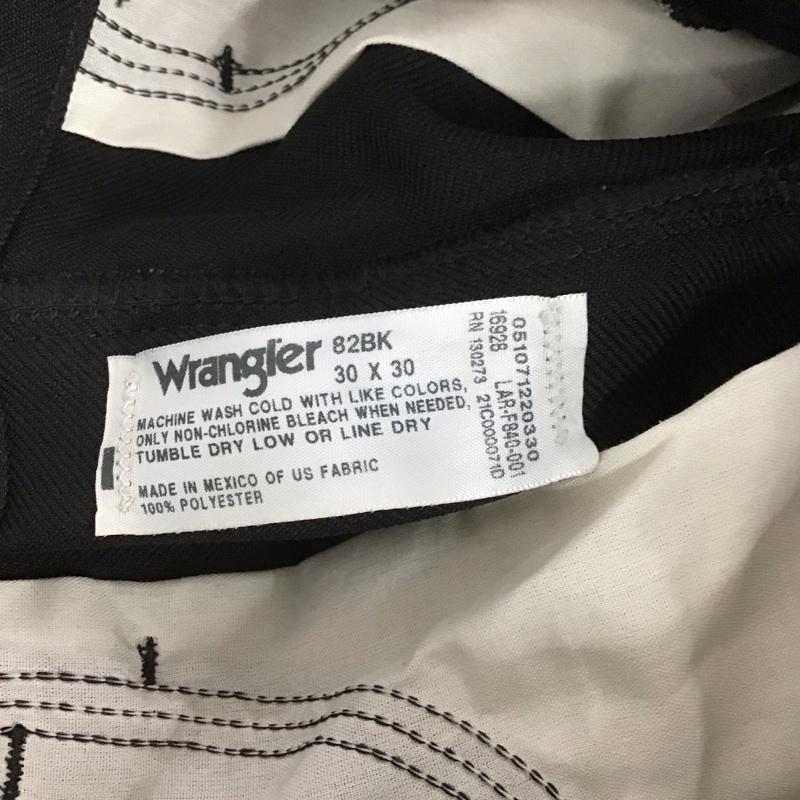 ラングラー Wrangler パンツ チノパン チノパン スリムパンツ カジュアルパンツ ストレッチパンツ 30インチ 無地 黒 / ブラック /  メンズ USED 古着 中古 10146092