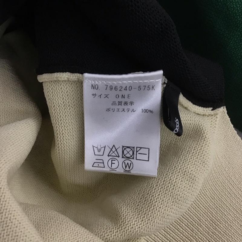 オズモーシス OSMOSIS ニット、セーター 長袖 796240-575K 2WAY 配色ニット プルオーバー 前後着 無地 黒 / ブラック / X 緑 / グリーン / X アイボリー / アイボリー /  レディース USED 古着 中古 10108106