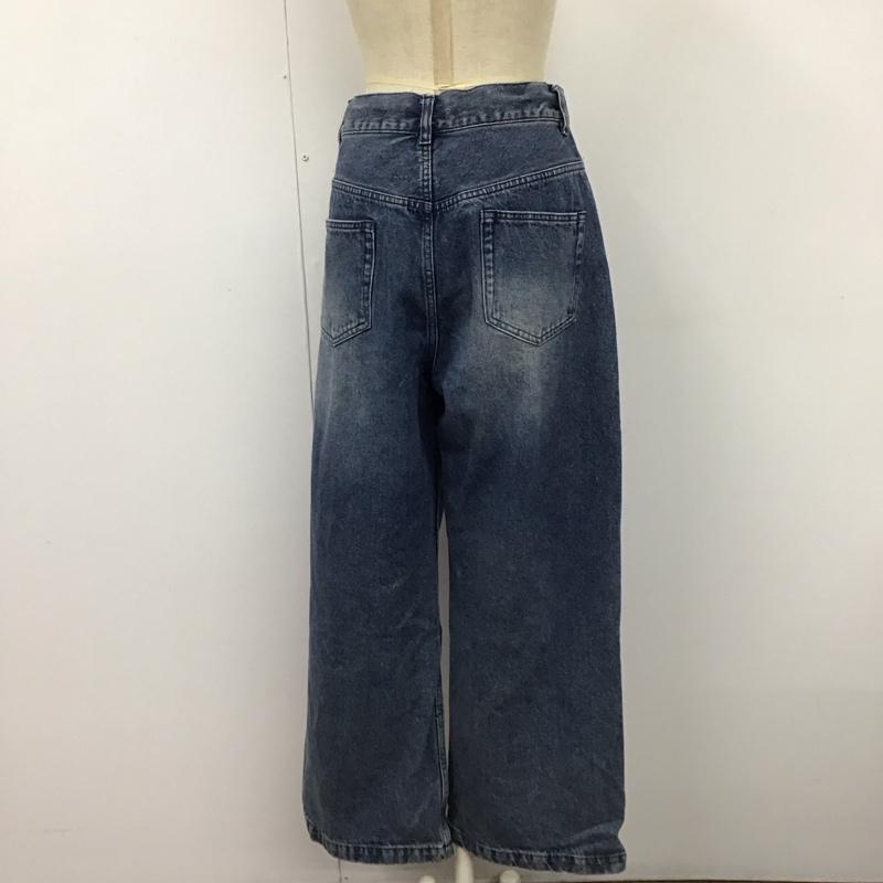 フリークスストア FREAK S STORE パンツ デニム、ジーンズ デニムパンツ ストレートパンツ ワイドパンツ カジュアルパンツ M 無地 インディゴ / インディゴ /  レディース USED 古着 中古 10114453