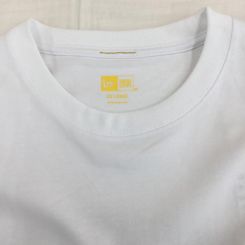ニューエラ NEW ERA Tシャツ 半袖 中津川吾郎コラボ　MLB XXL ロゴ、文字 白 / ホワイト /  メンズ USED 古着 中古 10150954