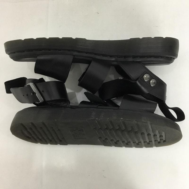 ドクターマーチン Dr.Martens サンダル サンダル AW008 CK110 GRYPHON レザー UK8 箱有 US：9 無地 黒 / ブラック /  メンズ USED 古着 中古 10125083